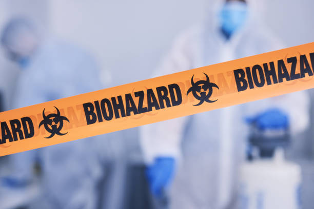 Professional Biohazard Cleanup technician working in Saukville, WI